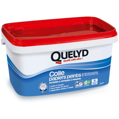 Colle intissés 5 kg – Haute performance pour papiers intissés – Application facile au rouleau – Collage ultra résistant – Quelyd