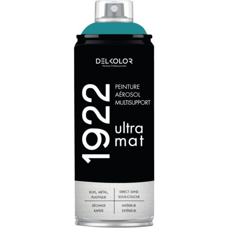 Delkolor 1922 peinture multi-support aérosol mat 400 ml Couleur: TURQUOISE (1/2)