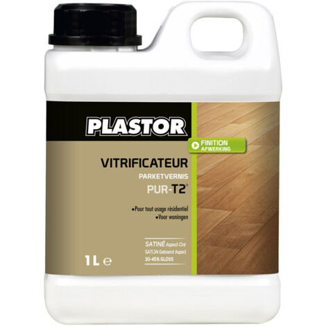 Plastor Vitrificateur polycarbonate Pur -T2- Extra mat - Aspect Brut  Conditionnement: 1L