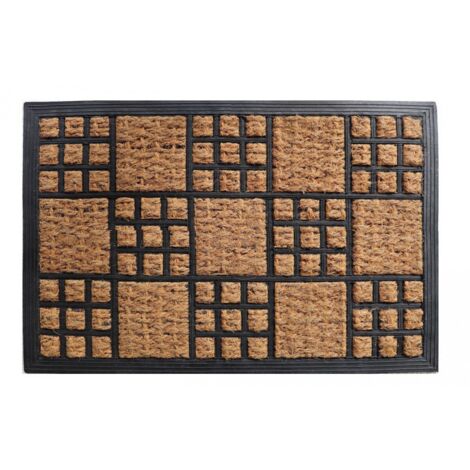 Tapis Coco et Caoutchouc Lin 40x60cm (1/2)