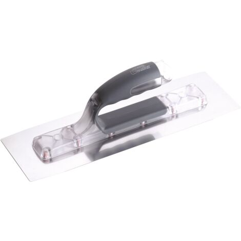 L'Outil Parfait – Platoir inox bi-flex 30 x 11 cm – Lame souple avec angles arrondis – Manche composite ergonomique – Platine en métal pour rigidité (1/2)