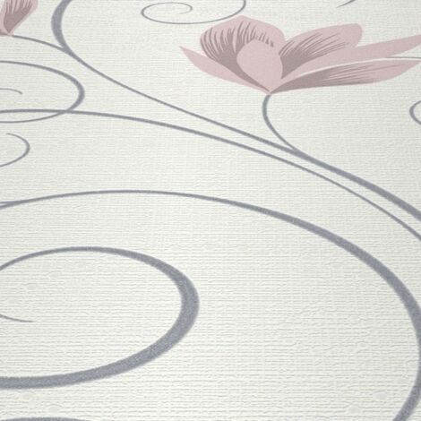 Papier peint vinyle expansé sur intissé motif Idylle – Art Déco élégant – Largeur 53cm – Longueur 10,05m – Entretien lessivable – Erismann - 10009-05 (1/4)
