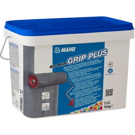 Mapei – Primaire d'adhérence Eco Prim Grip Plus 20kg – Pour supports non absorbants et lisses – Adhérence optimale sur béton et maçonnerie