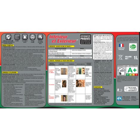 Xylophene Traitement du bois Multi-usages  Conditionnement: 1L