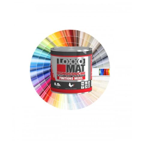 Peinture à base de résine acrylique mate LOXXO MAT Conditionnement: 0,5L - Couleur: SEVENTIES (1/2)