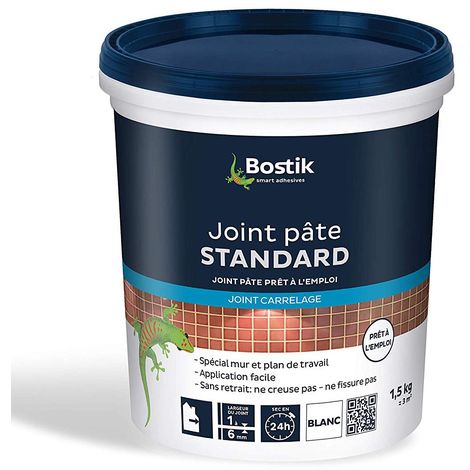 Bostik Joint de carrelage standard 1,5kg | Couleur: Blanc - Blanc