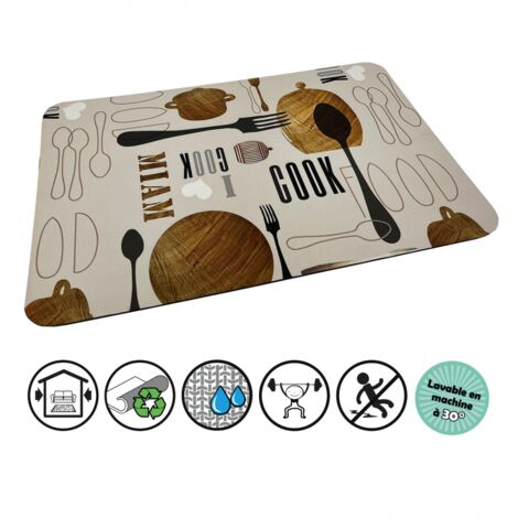 TAPIS MULTIUSAGE COOKING SPECIAL CUISINE Conditionnement: 40X60 (1/4)