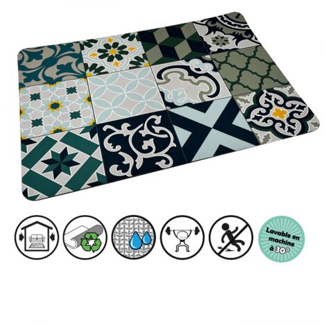 TAPIS MULTIUSAGE MOSAIQUE SPECIAL CUISINE Conditionnement: 40X60 (1/4)