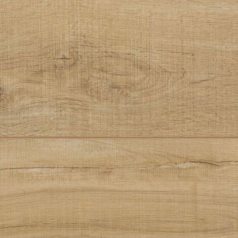 Lame de sol PVC Rustled Oak 50 – Dimensions 1220 x 180 x 8 mm – Résistance à l'eau 100% – Isolation acoustique intégrée