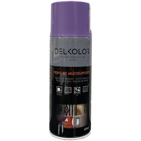 Delkolor Peinture en Aérosol - Couleurs RAL - 400ml Couleur: RAL 4005 BLEU LILAS (1/2)