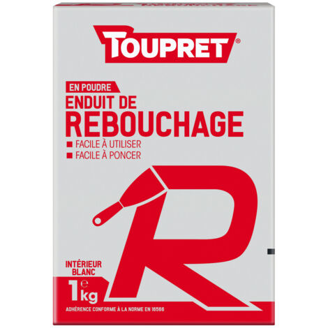 ENDUIT DE REBOUCHAGE R POUDRE 1KG TOUPRET BCEREB01