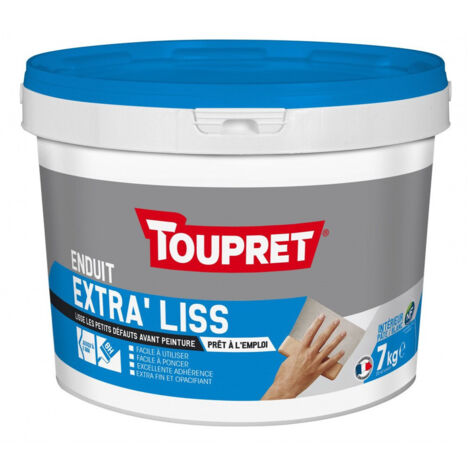 ENDUIT LISSAGE EXTRA FIN PATE 7KG BLC TOUPRET S.A BCLIP07