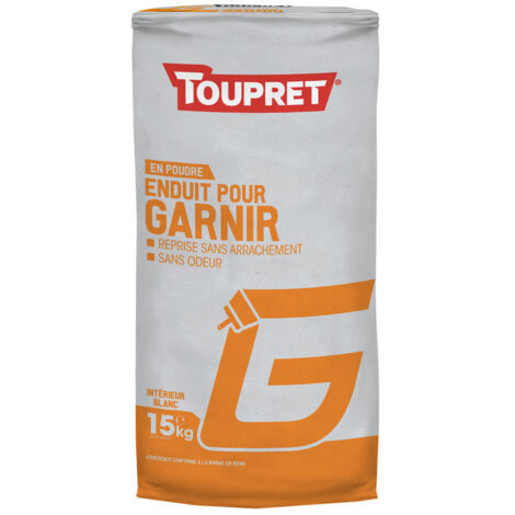 Enduit pour garnir G poudre Toupret Conditionnement: 15KG (1/2)