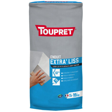 Extra'Liss Poudre enduit Toupret finition Conditionnement: 15KG (1/2)