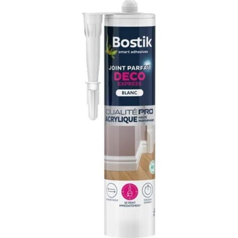 Bostik mastic acrylique Parfait Deco Express 310ml  Couleur: Blanc