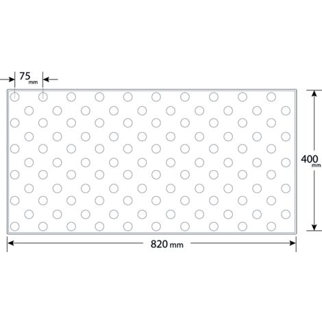 Dalle Podotactile ACCESSDAL XL 140 x 40cm  Couleur: BLANC - Conditionnement: 140X40