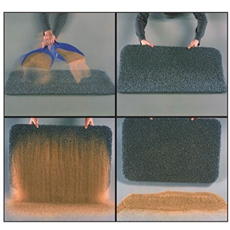 Tapis Grattant Intérieur Extérieur Astroturf  Couleur: GRIS ARDOISE - Conditionnement: 40X60 (1/5)
