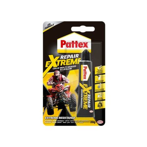 Pattex 100% Repair Extreme - Colle multi-matériaux ultra résistante en gel - Tube 20 g