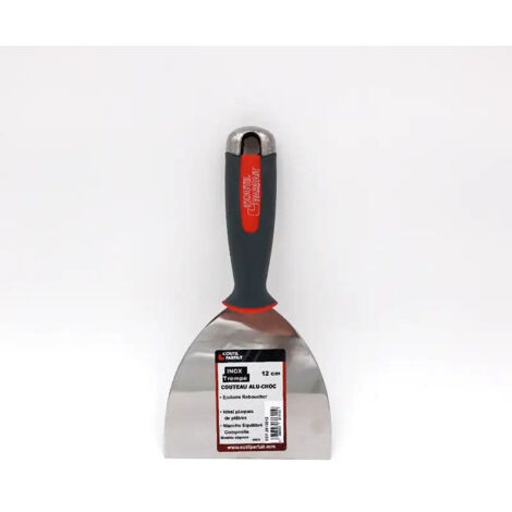 L'Outil Parfait – Couteau plaquiste alu choc 12cm – Lame flexible en acier inoxydable – Ergonomique pour enduisage précis – 2613012
