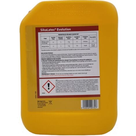 SikaLatex Evolution Résine d'adhérence concentrée  Conditionnement: 5L