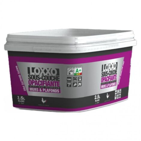Loxxo Sous Couche Opacifiante Acrylique - Murs & Plafonds - Blanc Conditionnement: 2,5L (1/2)