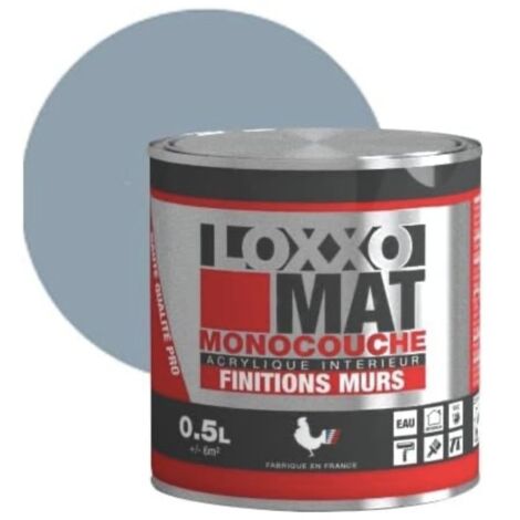 Peinture Acrylique Mate Monocouche Murs & Plafonds 0.5 L - Loxxo (1/2)