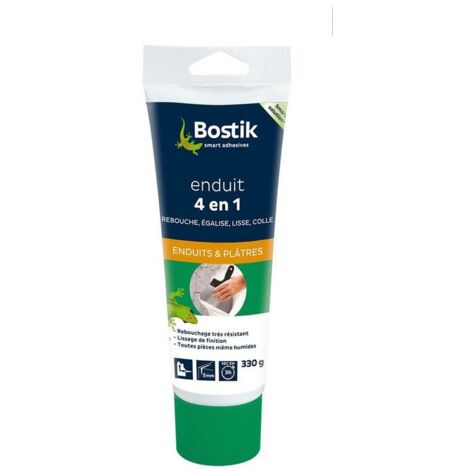 Enduit 4 en 1 pâte Bostik rebouchage et lissage Conditionnement: 330GR (1/4)