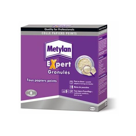 METYLAN Expert Colle Papiers Peints Granulés, Colle supérieure tous papiers peints et intissés - 200 gr