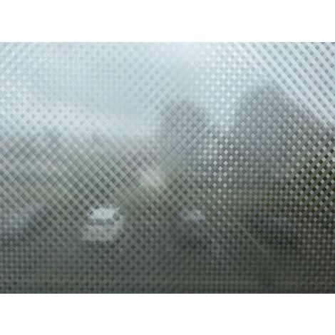 Novotex Film Vitrostatique pour Vitrage Vichy - Motif Gaufré – 45cm x 2m (1/3)