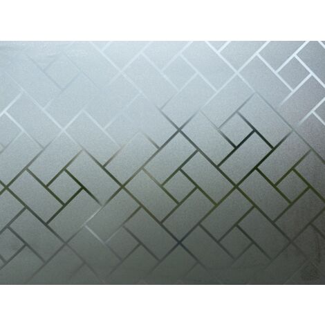 Novotex Film Vitrostatique pour Vitrage Chevron - Motif Gaufré – 45cm x 2m (1/3)