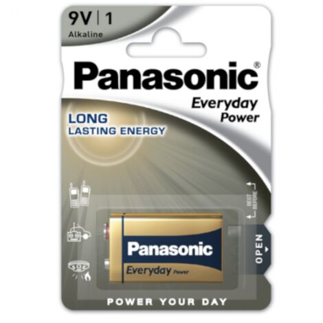 Pile 9V 6LR61 Everyday Power (1/2)
