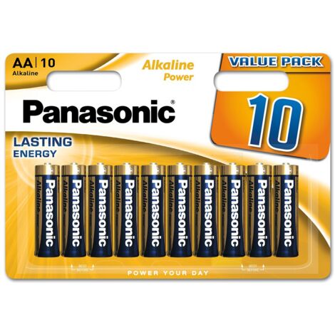 10 Piles AA LR06 Alkaline Power (1/2)