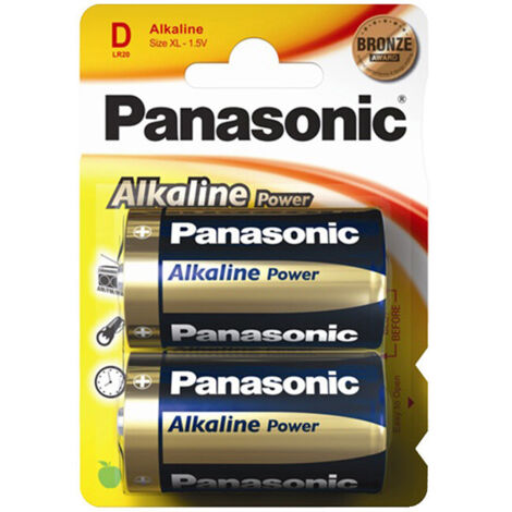 2 Piles D LR20 Alkaline Power (1/6)