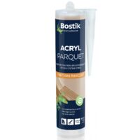 Bostik – Joint acrylique parquet 300ml – Finition esthétique pour parquets et stratifiés – Séchage rapide – Compatible tous vernis – Couleur chêne clair
