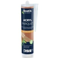 Bostik – Joint acrylique parquet 300ml – Finition esthétique pour parquets et stratifiés – Séchage rapide – Compatible tous vernis – Couleur bois exotique