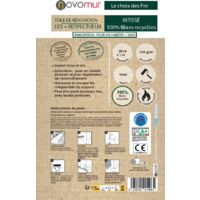 Toile de rénovation ECO GREEN aspect lisse 130g/m² - 25m x 1m