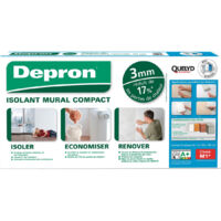 Panneau d'isolation Depron 3mm – Lot de 20 plaques 100x100cm – Résistance thermique R 0,170 – Émission A+ pour air sain – Quelyd