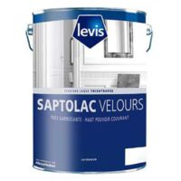 Levis Saptolac Velours Peinture Laque Alkyde - Bois & Métaux Ferreux - Intérieur Conditionnement: 2,5L - Couleur: BLANC