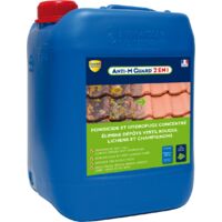 Guard Industrie – Nettoyant fongicide hydrofuge 2 en 1 pour terrasses, toitures et façades – Action curative et préventive – 5L pour 250m²