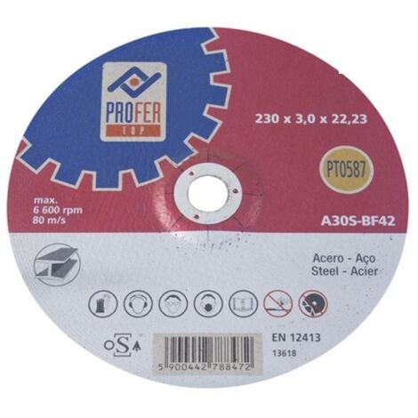 DISCO C ACERO BOMBEADO - 115X3 MM (1/2)