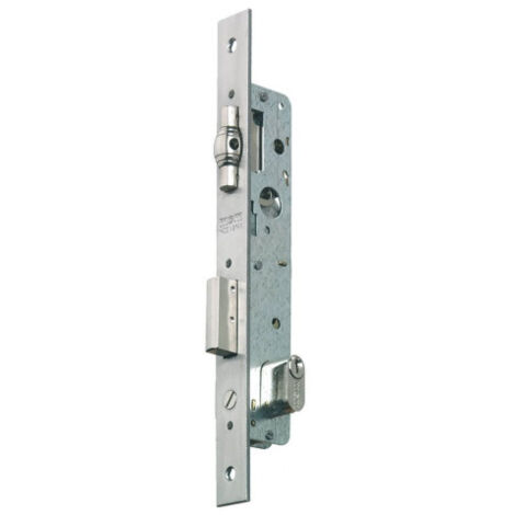 Cerradura embutida metálica MCM 1551-2118 inox cilindro ovalado 26x26 (1/5)