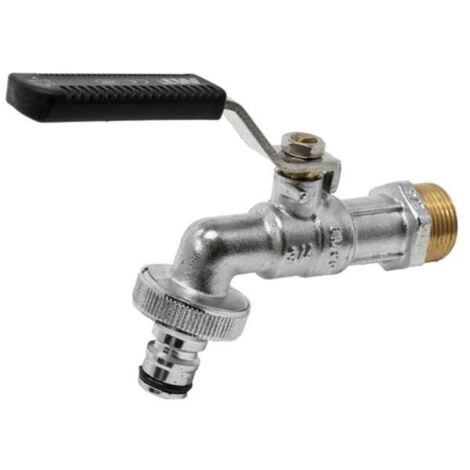 GRIFO ESFERA JARDIN ACERO INOX ENCHUFE RAPIDO - 1/2-3/4'' (1/3)