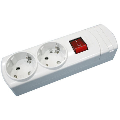 BASE MULTIPLE 2 T CABLE+INTERRUPTOR 16 A (1/2)