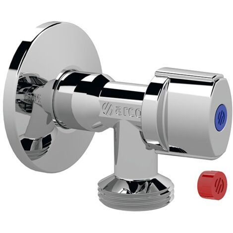 VALVULA ESCUADRA LAVADORA CROMO ANTI-CAL - 1/2-3/4''