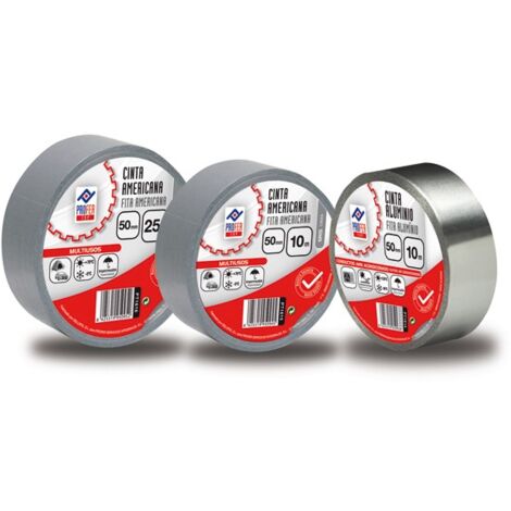 Cinta Adhiva De Tela RS PRO De Color Amarillo, 50 Mm X 50 M