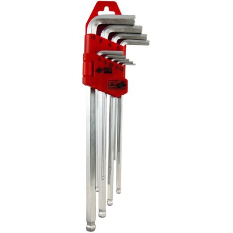 LLAVE ALLEN LARGA P/B CR 9P - 1,5-10 MM (1/2)
