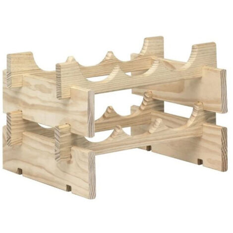 rejilla de madera para 6 botellas - merlot-6 - astigarraga -