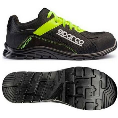 Sparco 07517NRGF Zapato de Seguridad Practice Jos ESD S1P SRC Negro/Amarillo 46