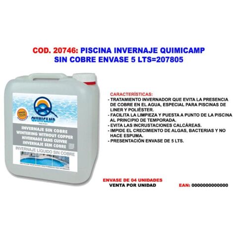 FPLUS quimicamp invernaje sin cobre envase 5 lts 207805 , quimicamp invernaje sin cobre envase 5 lts 207805