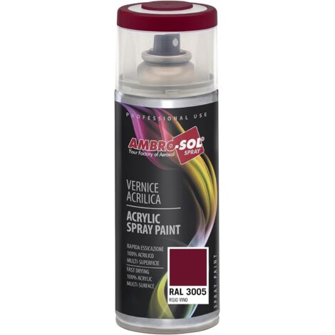 AMBRO-SOL PINTURA ACRILICA 3005 ROJO VINO (SPRAY 400 ML.